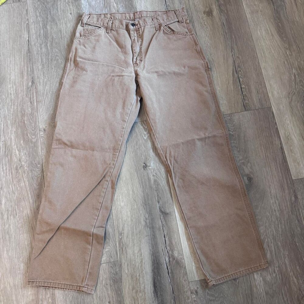 Dickies Men's Brown and Tan Trousers